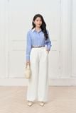  Quần suông nữ công sở chất vải chéo trượt trendy 
