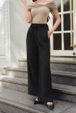  Quần suông nữ dáng cạp liền dây đai buộc có thể tháo rời 