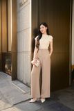  Quần xếp ly ống rộng cạp đôi chất chéo Nhật 