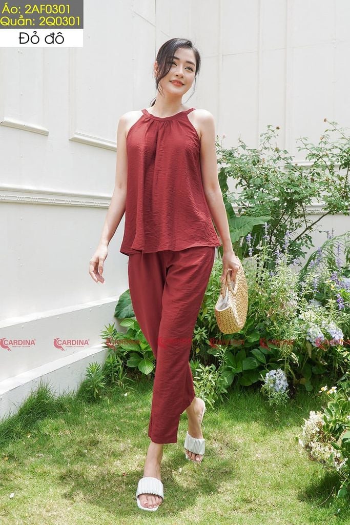  Quần baggy chất liệu đũi thoáng mát, mềm mại thích hợp mặc nhà 