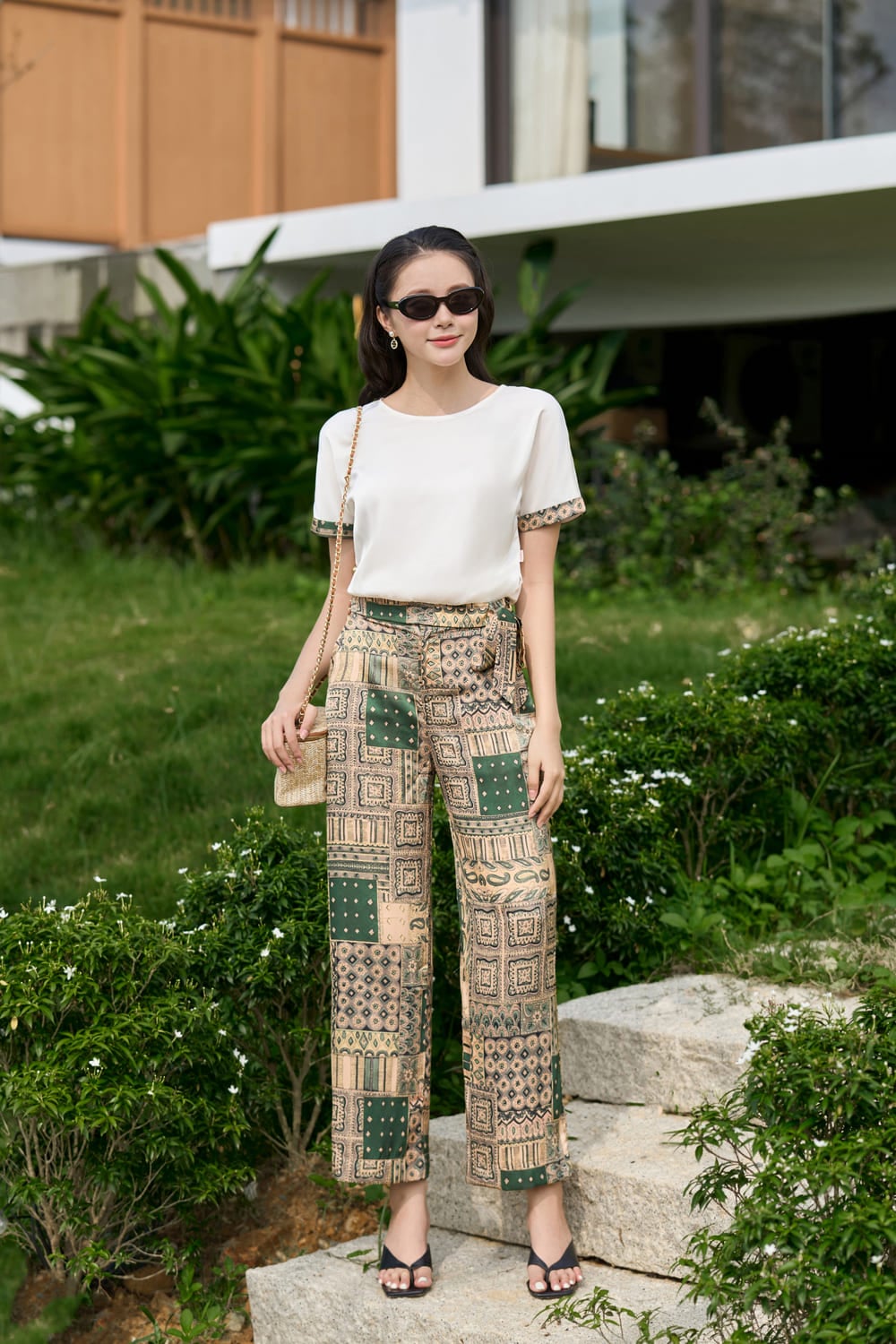Set đồ lụa Satin cao cấp cho buổi tối