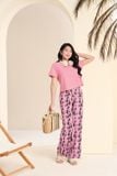  Bộ áo cotton suông quần baggy vải velo họa tiết mềm mát 