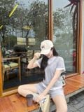  Bộ đùi nữ chất liệu cotton phối màu trẻ trung, cá tính 