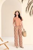  Bộ áo cotton suông quần baggy vải velo họa tiết mềm mát 