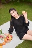  Áo ren thêu tay cách điệu lót vải chiffon chống lộ 