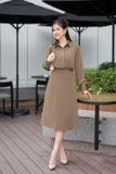  Chân váy dáng A cạp cao chất trượt Hàn mềm mại, túi sườn tiện lợi 