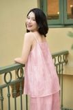  Set bộ Cardina Younger vải Thô linen áo 2 dây quần suông dáng rộng 