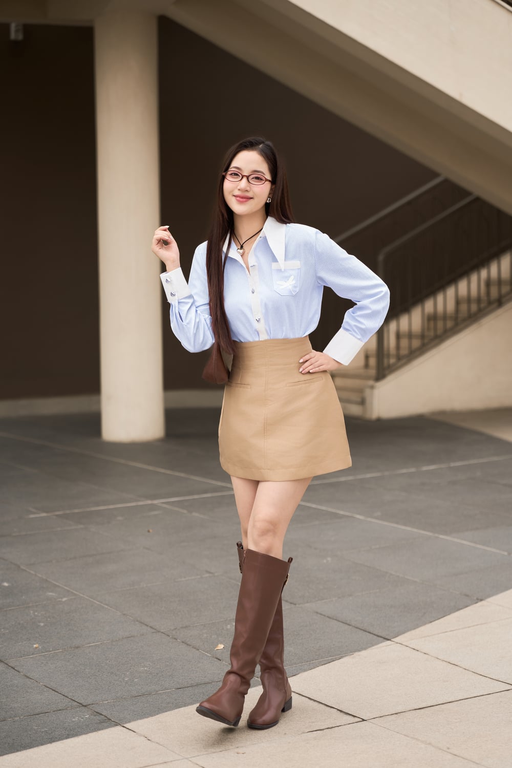 áo sơ mi form rộng nữ