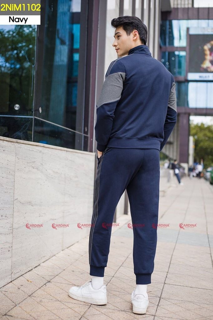  Bộ nỉ da cá nam Cardina cao cấp, kiểu dáng thể thao ấm áp 