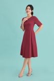  Đầm dáng A cổ tròn tay lỡ chất cotton cao cấp thoáng mát, không nhăn 
