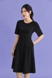  Đầm dáng A cổ tròn tay lỡ chất cotton cao cấp thoáng mát, không nhăn 