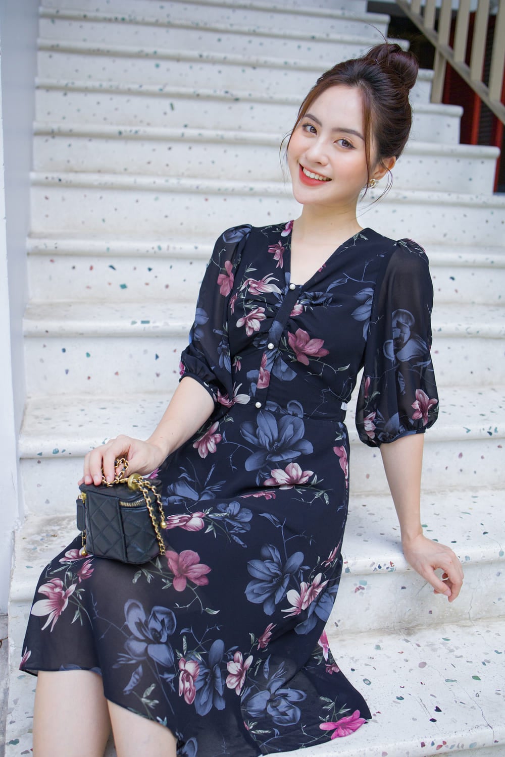 đầm suông voan
