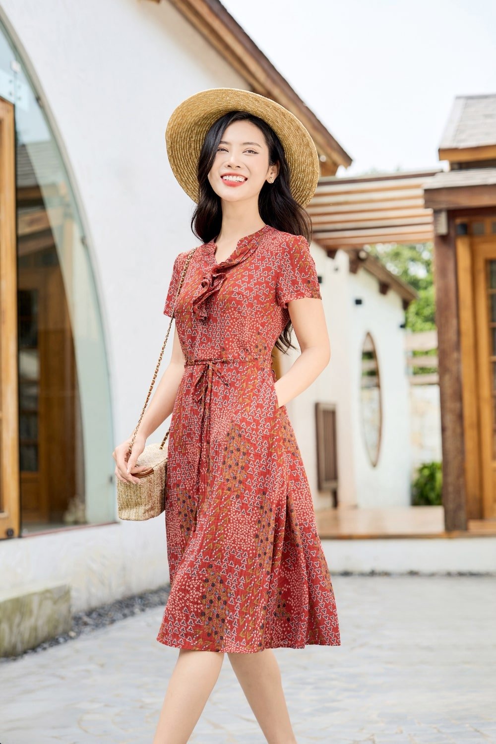 đầm suông lụa cao cấp