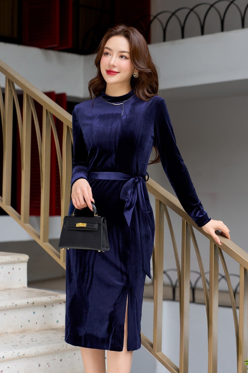 đầm suông voan