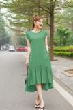  Đầm đũi dáng suông đuôi cá bất đối xứng 