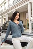  Áo chống nắng nữ 2 lớp Cardina 2023 dáng ngắn bo gấu 