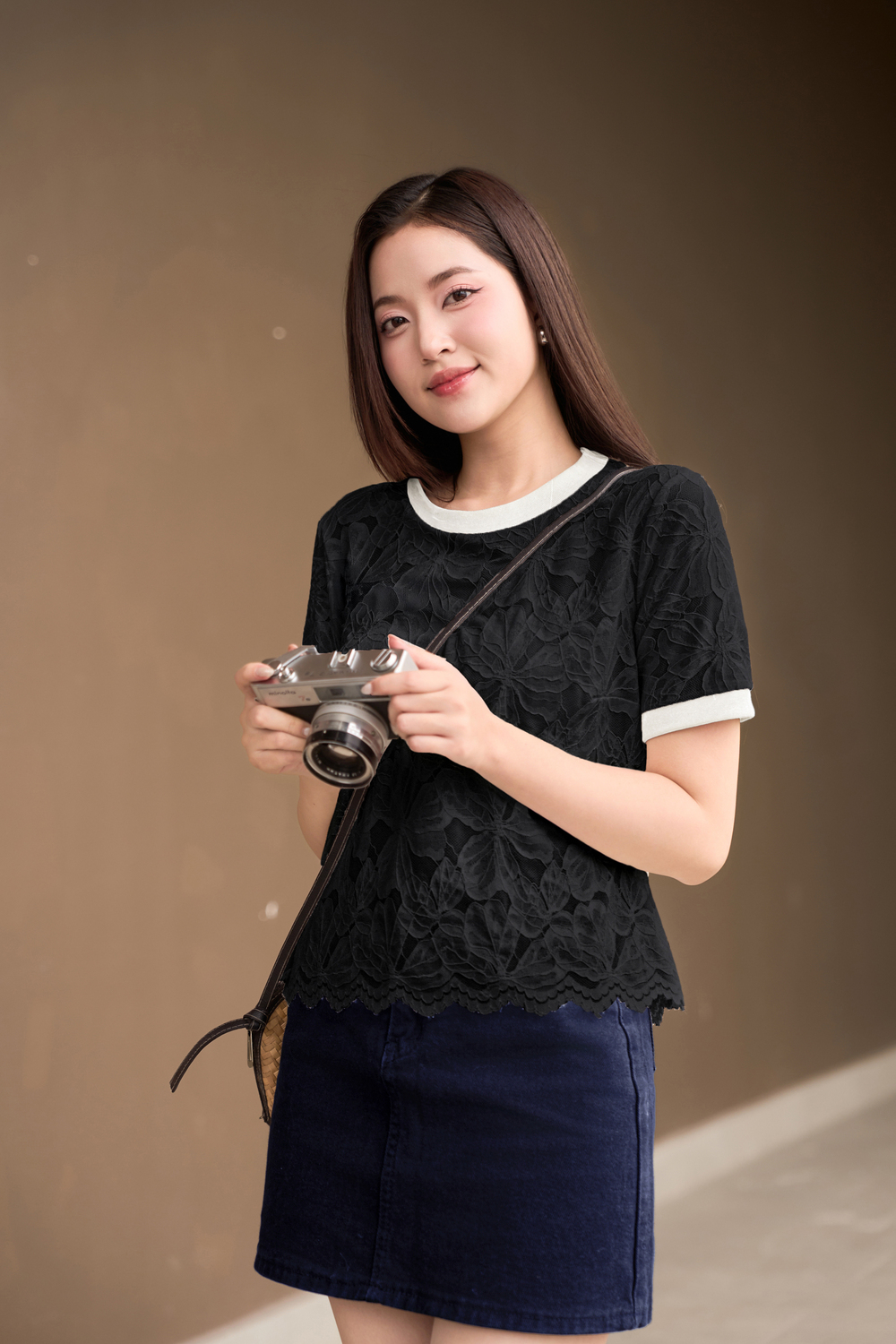 chân váy đen công sở