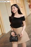  Áo trễ vai nữ chất thun nhún điệu đà, xoắn ngực sành điệu 