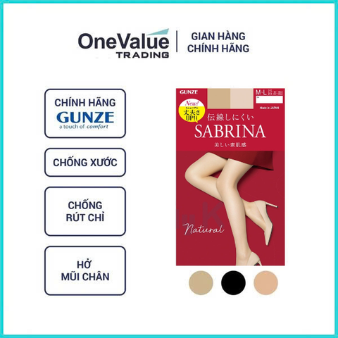 Quần Tất Nữ Nhật Bản Sabrina Gunze Mã SB510 (Vỏ Mới) - Natural Fit Bền Dai Chống Tia UV Kháng Khuẩn