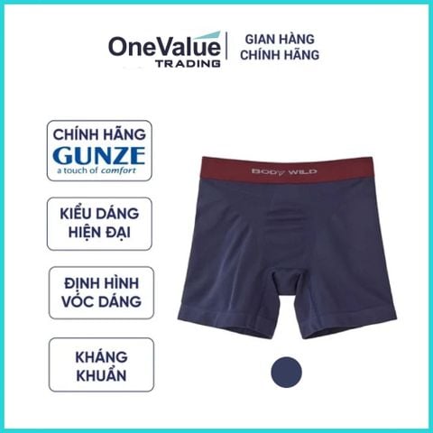 Quần Boxer Body Wild Gunze e-Boxer 3D kháng khuẩn định hình thoáng khí