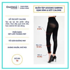 Quần tập legging Sabrina định hình và đốt calorie giúp thon chân (độ dài 10/10)