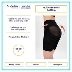 Quần gen bụng Sabrina kháng khuẩn định hình siết eo nâng hông (độ dài 3/10)