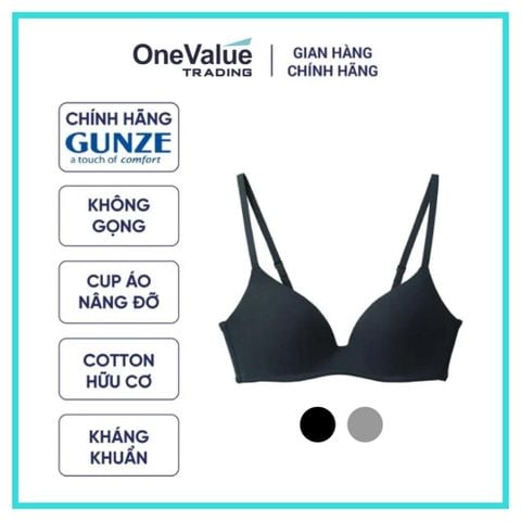 Áo ngực nữ trơn không gọng định hình ngực Kireilabo Fitte Gunze_KB6092
