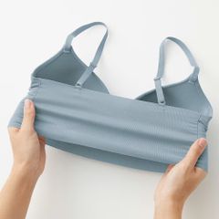 Áo ngực nữ trơn croptop không gọng không đường may Kireilabo Fitte Gunze_KB3055N