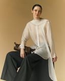  SOLA WIDE-LEG STRIPED PANTS 