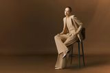  VESPER STRIPED DOUBLE BREAST SUIT JACKET 