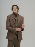  BRITISH HERRINGBONE TWEED JACKET 