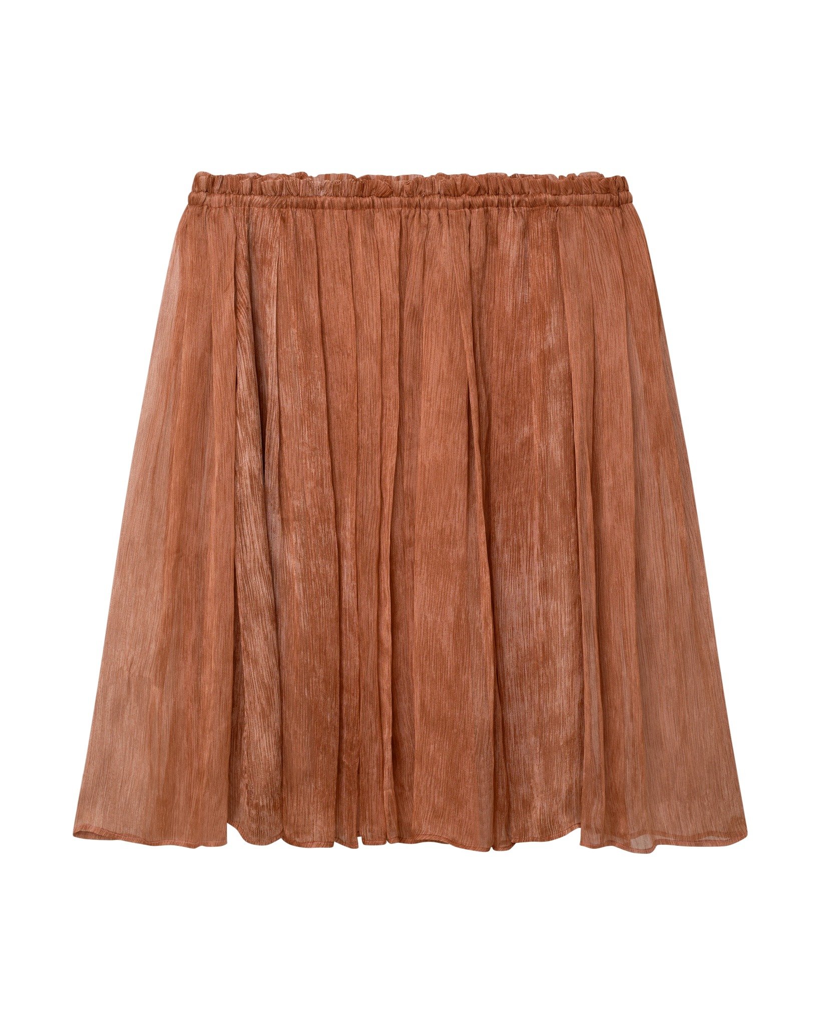  ALBA PLEATED OFF-SHOULDER CHIFFON TOP 