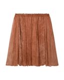  ALBA PLEATED OFF-SHOULDER CHIFFON TOP 