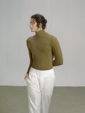  HERITAGE OLIVE TURTLENECK SWEATER 