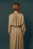  GOLDEN HAZE-RUCHED GOWN 