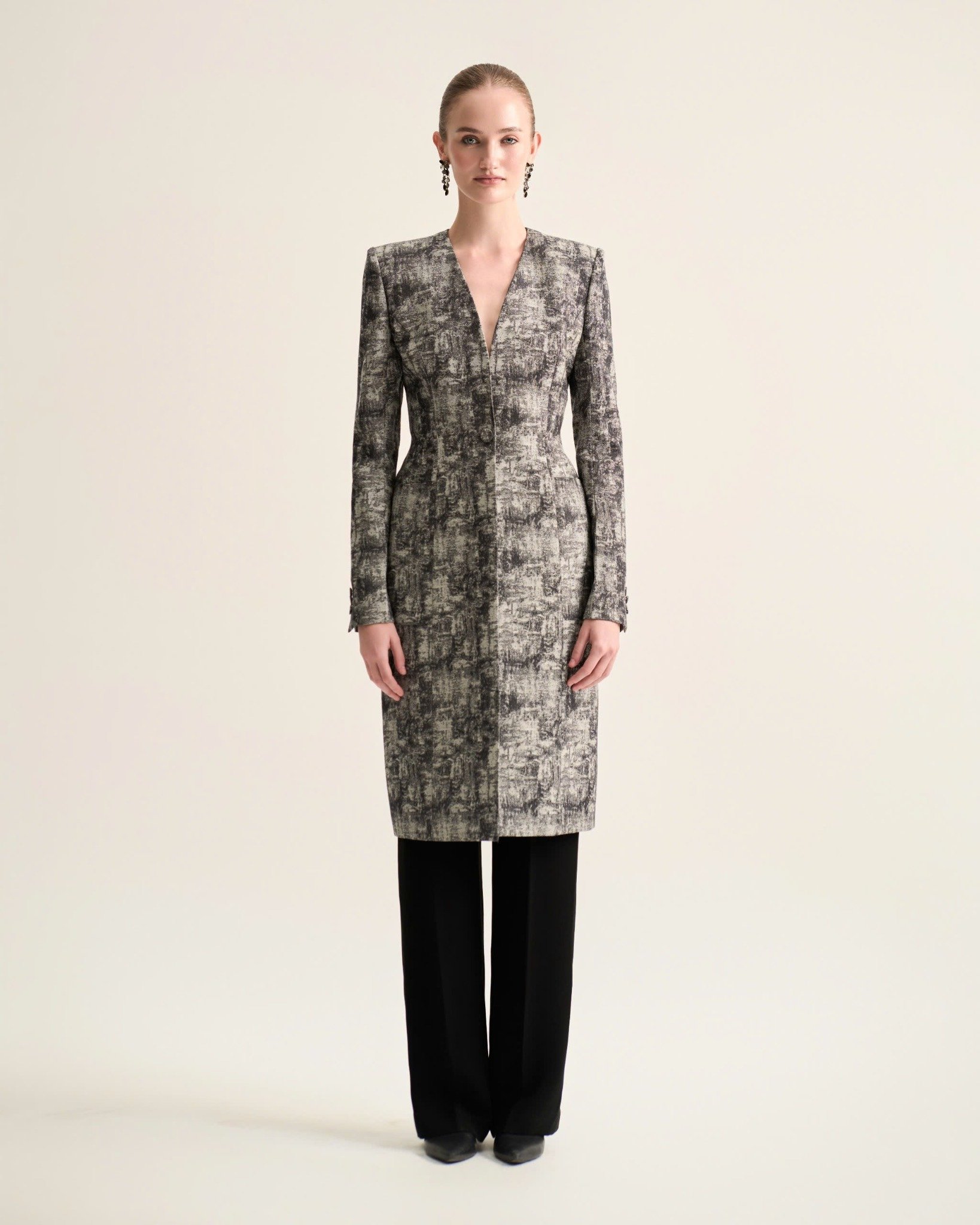  DAWN TAILORED COTTON BLAZER 