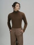  HERITAGE BROWN TURTLENECK SWEATER 