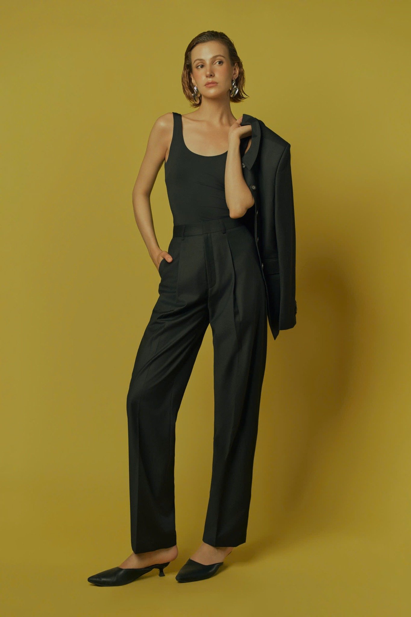  FOREST CODE – TAILORED WOOL TROUSERS 