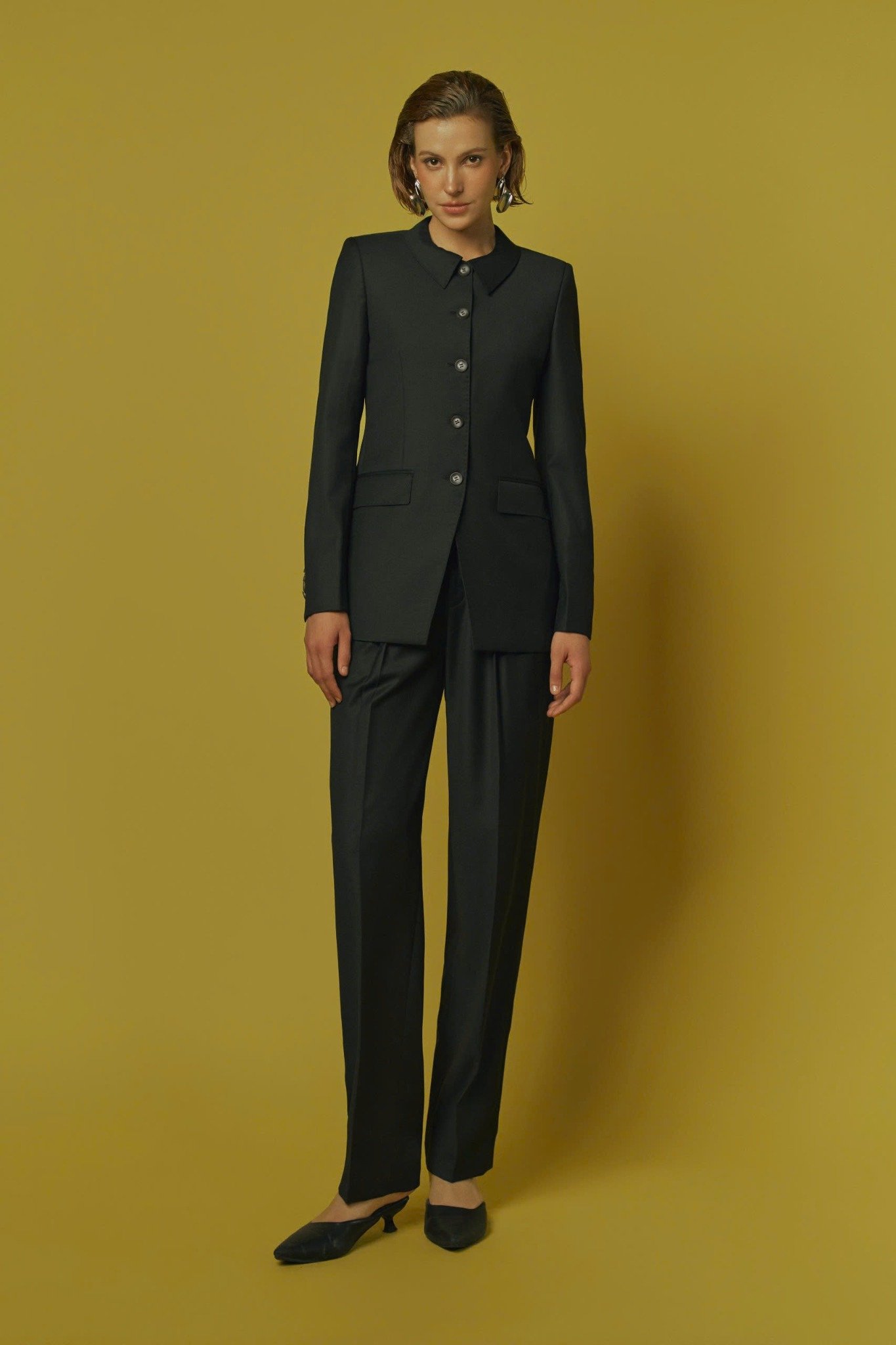  FOREST CODE – TAILORED WOOL TROUSERS 