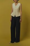  SCULPTED TAILORED VEST 