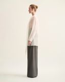  HANNA LONG COLLAR SILK ORGANZA SHIRT 