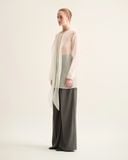 HANNA LONG COLLAR SILK ORGANZA SHIRT 
