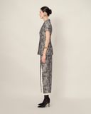  FLORA SHORT-SLEEVE COTTON BLAZER 