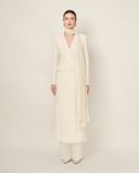  VIOLA LONG DOUBLE-BREASTED SUIT DRESS WITH SCARF DETAIL 