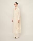  VIOLA LONG DOUBLE-BREASTED SUIT DRESS WITH SCARF DETAIL 