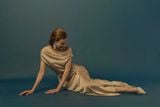  GOLDEN BLOOM-DRAPED GOWN 