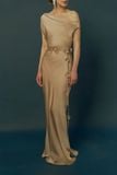  GOLDEN BLOOM-DRAPED GOWN 