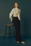  TWILIGHT HIGH NECK DRAPED BLOUSE 