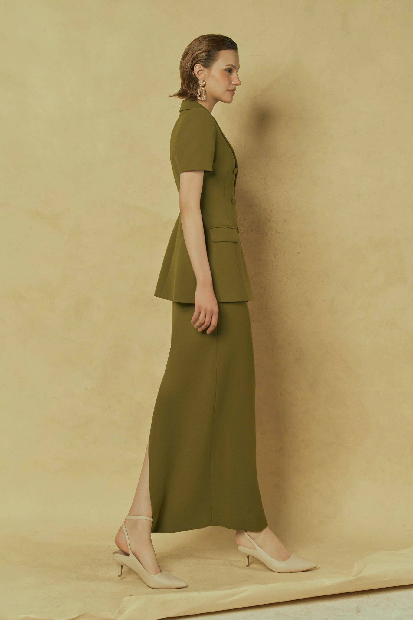  OLIVE GRACE-COLUMN SKIRT 