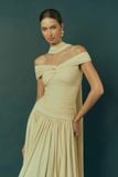  SOFT AURA-OFF-SHOULDER JERSEY GOWN 